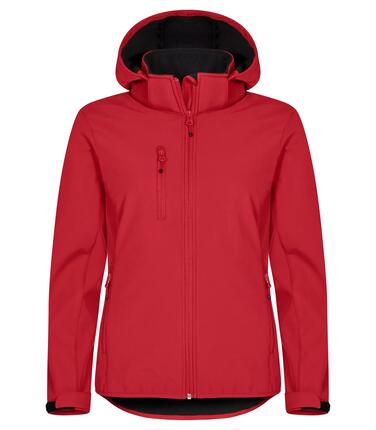 clique Veste Softshell À Capuche Femme - Softshell 3 couches, recyclée – Red