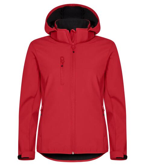 clique Veste Softshell À Capuche Femme - Softshell 3 couches, recyclée – Red