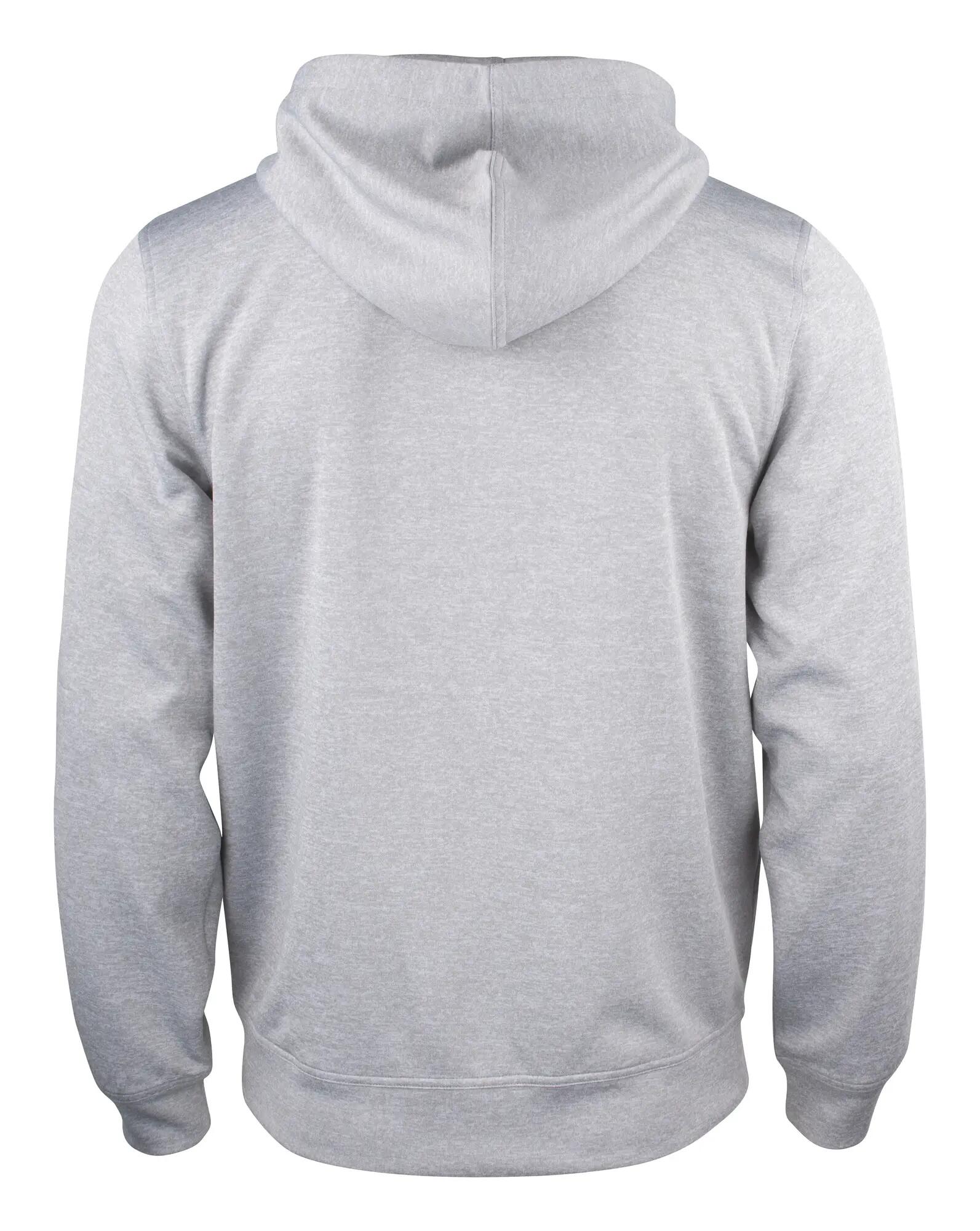 clique Basic Active Hoody Full Zip em poliéster cinza mesclado – grey melange 2/4