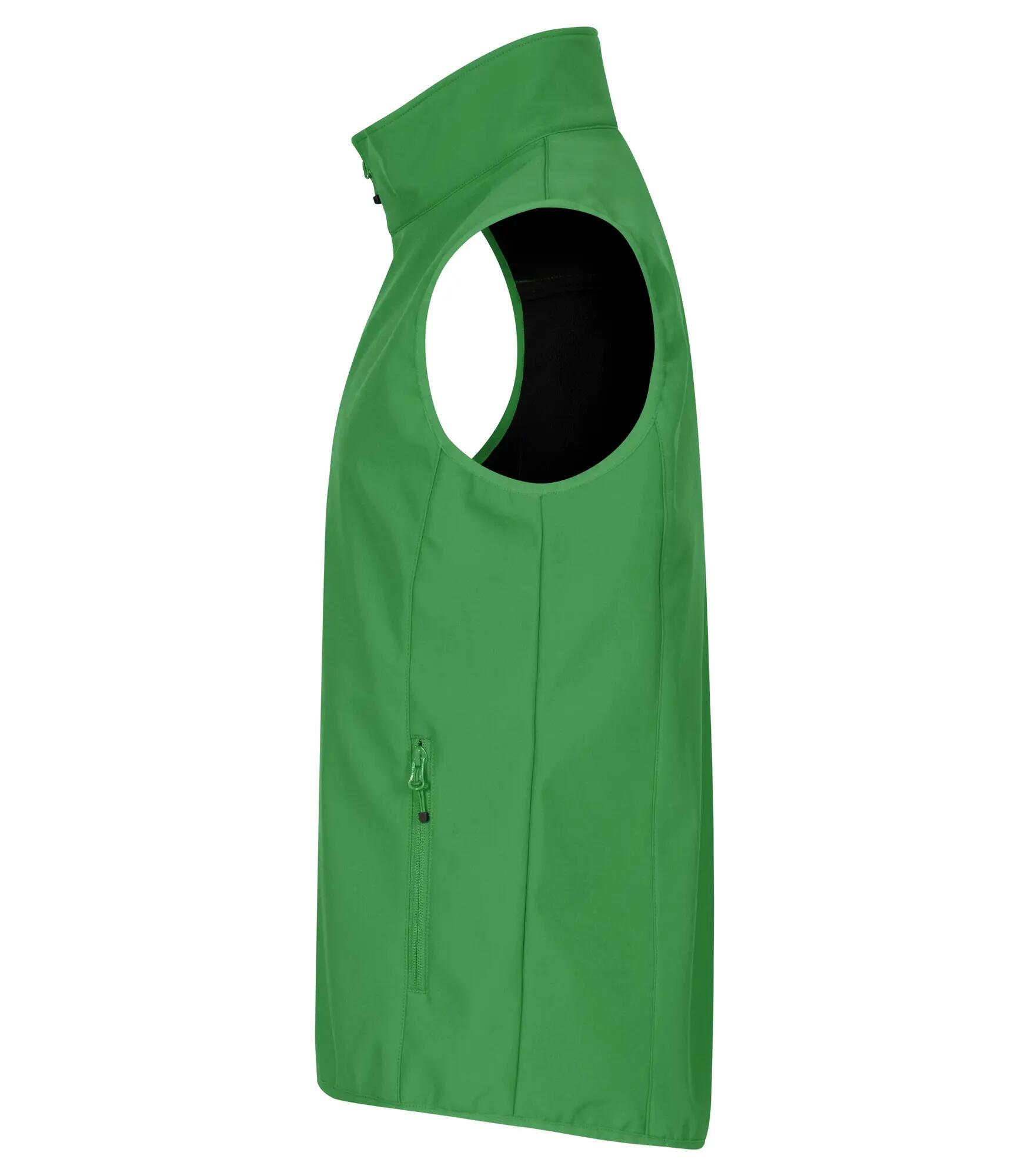 clique Classic Softshell Vest van gerecycled polyester - 3 lagen – Apple green 3/4