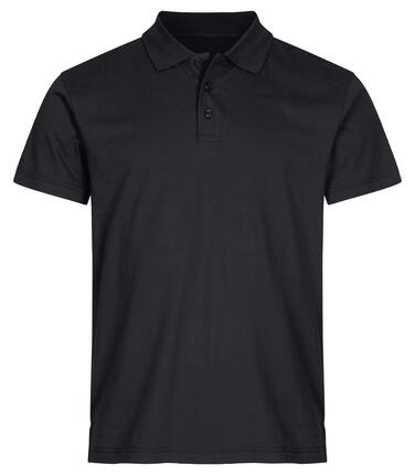 clique Polo Single Jersey en jersey 100% coton – Black