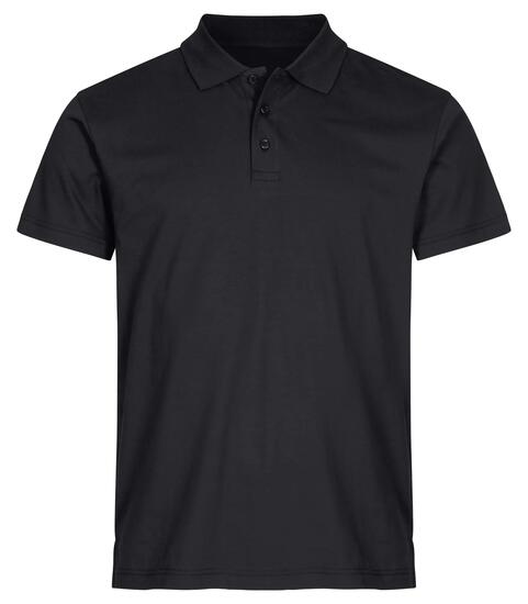 clique Polo Single Jersey en jersey 100% coton – Black