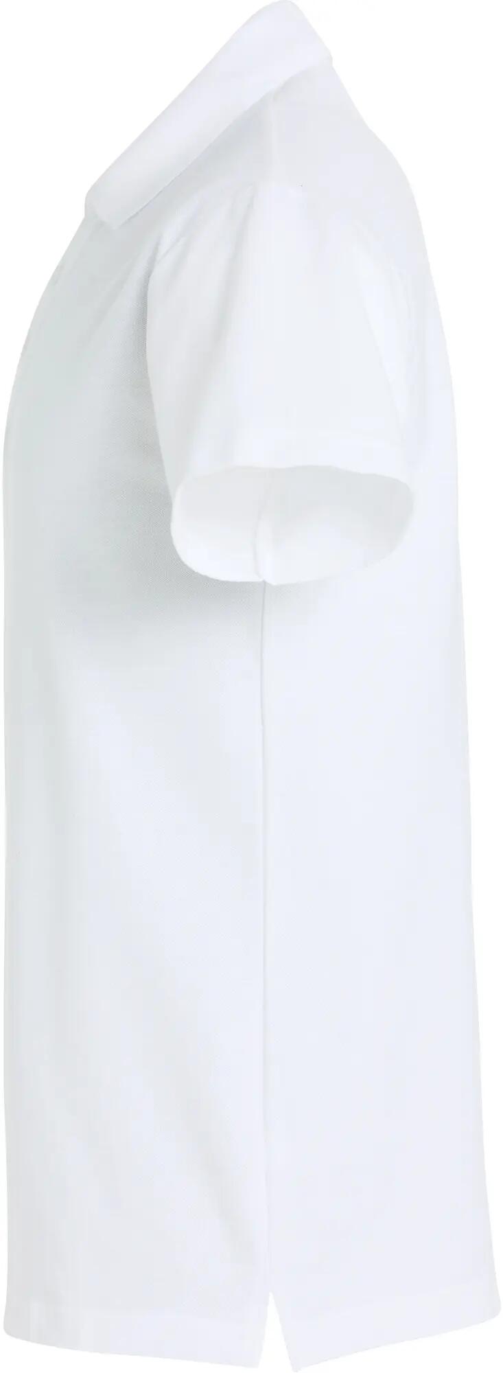 clique Polo Básico M/C Junior branco em poliéster – white 3/4