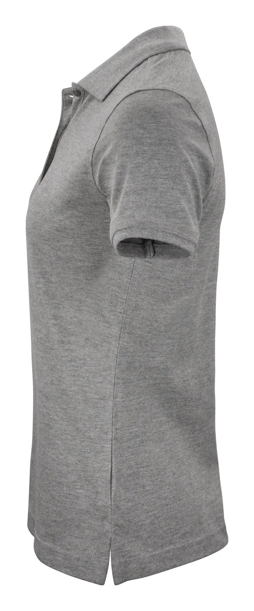 clique Classic OC Polo Mulher 100% algodão orgânico cinza mesclado – grey 3/4