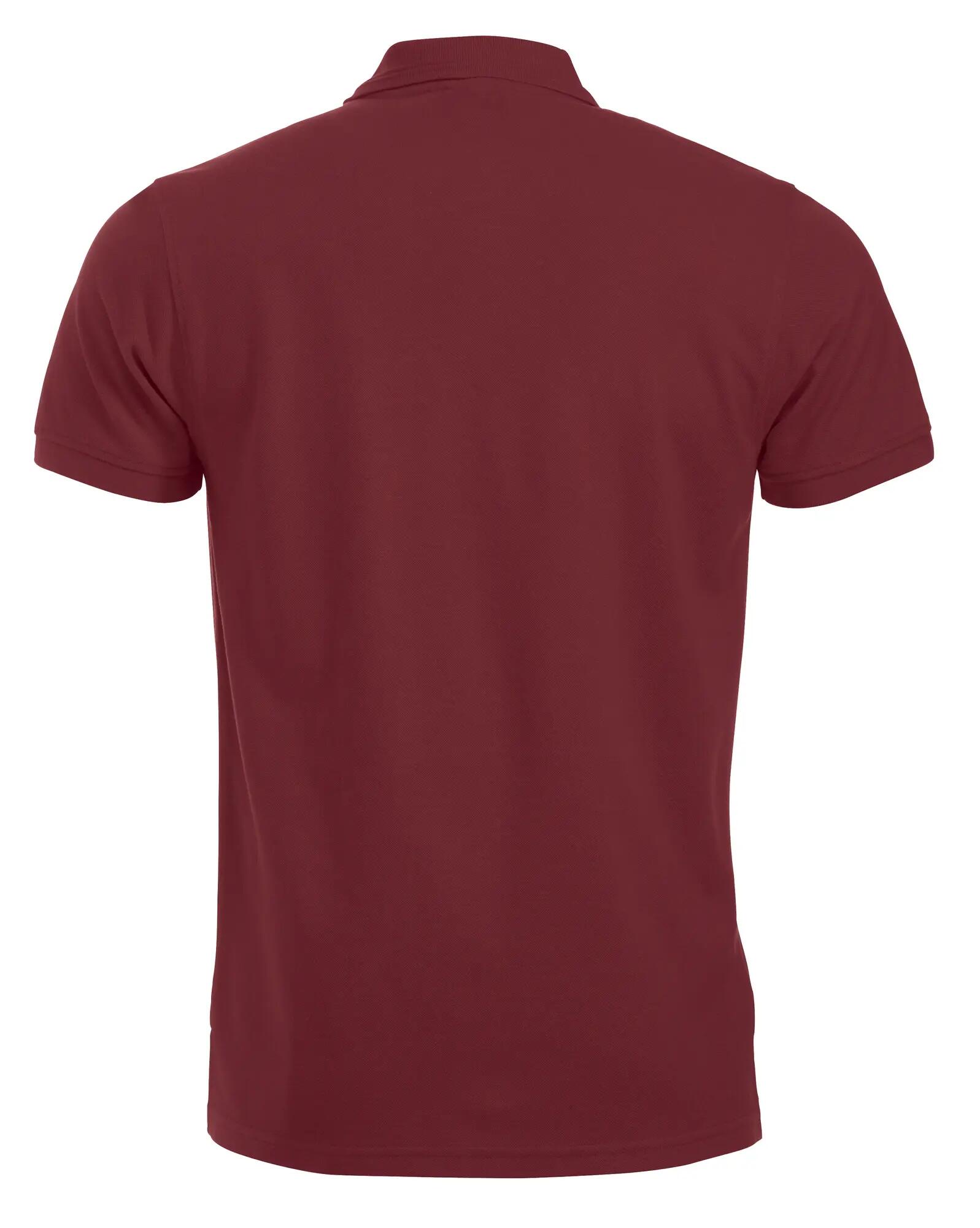 clique Polo Manhattan Herren in Burgunder mit Jacquard-Streifen – burgundy 2/4