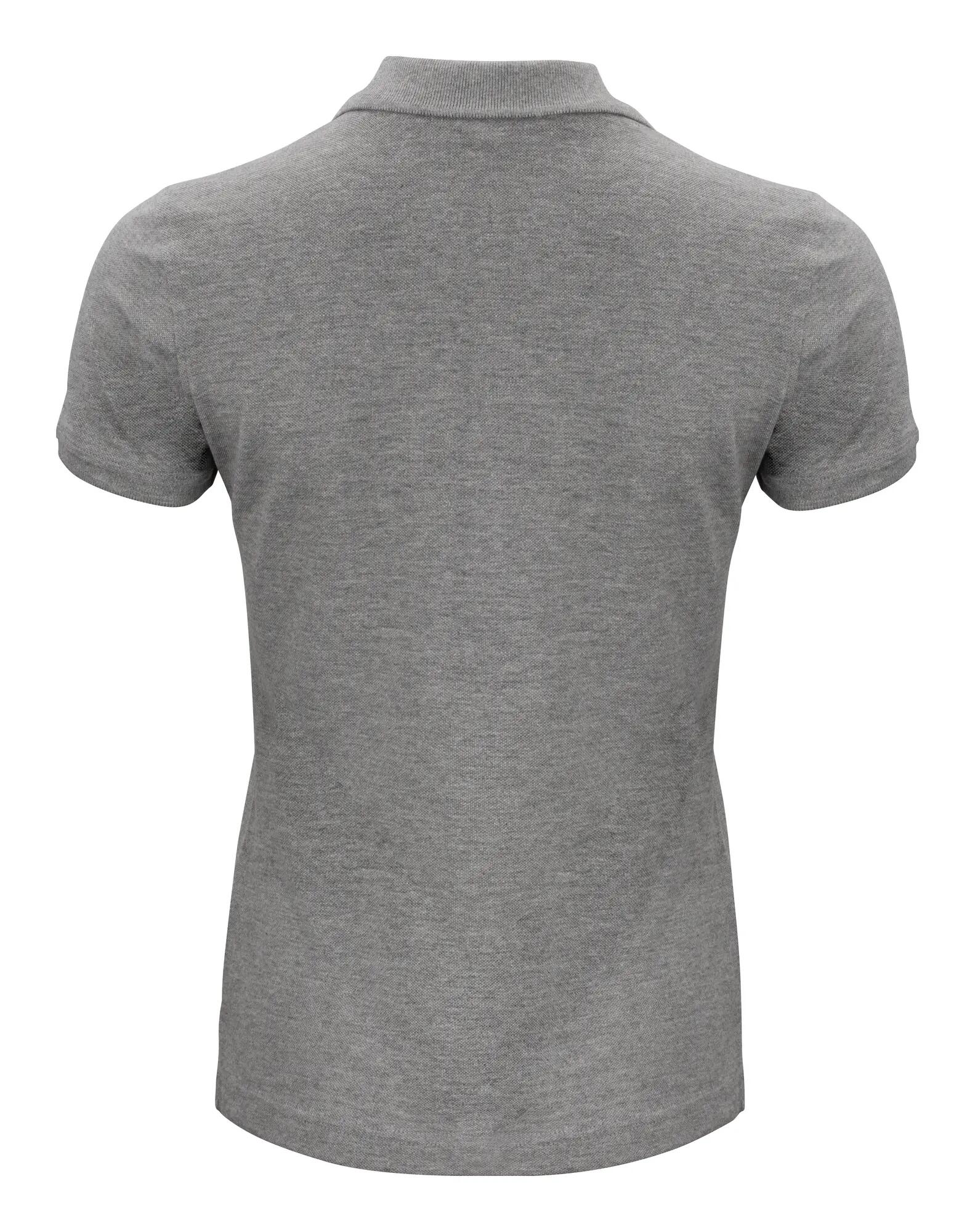 clique Classic OC Polo Mulher 100% algodão orgânico cinza mesclado – grey 2/4
