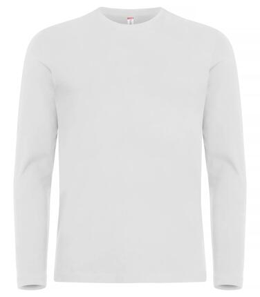 clique Premium Fashion-T L/S – T-shirt manches longues premium – White