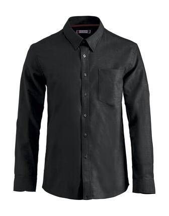 clique Oxford-Hemd Langarm 100% Baumwolle schwarz, 4XL – black