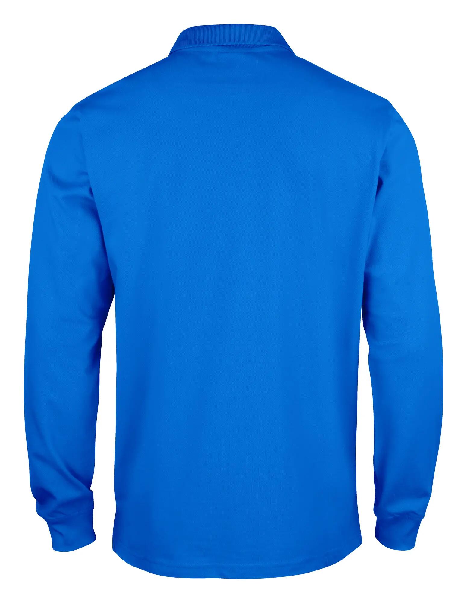 clique Basic Polo Manga Longa Junior 100% algodão – ajuste perfeito – royal blue 2/4