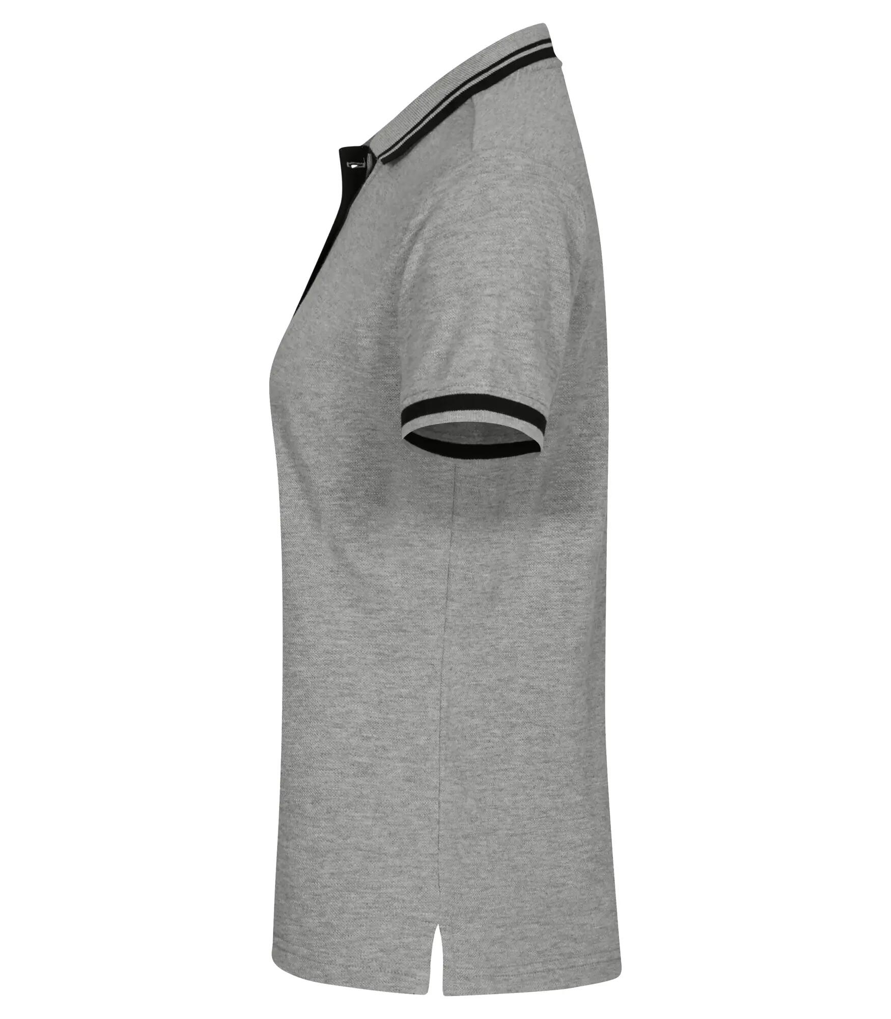 clique Polo Astoria aus 100% Baumwolle in Grey Melange 3/4