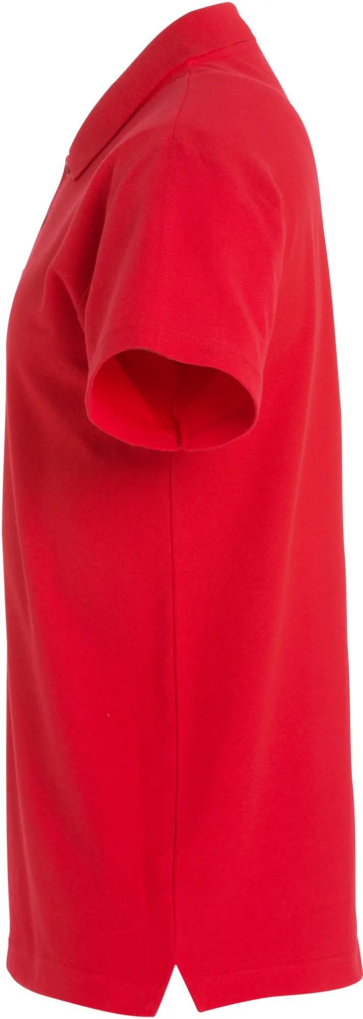 clique Basic Polo S/S Junior czerwony, 100% poliester – red 3/4