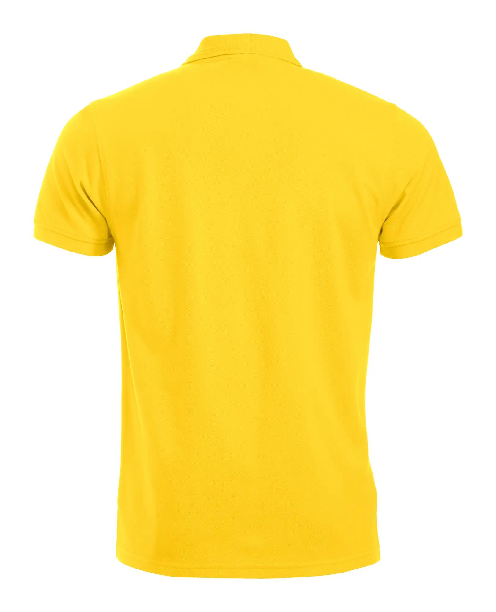 clique Polo Manhattan en mélange technique – col rayé, jaune citron – lemon 2/4