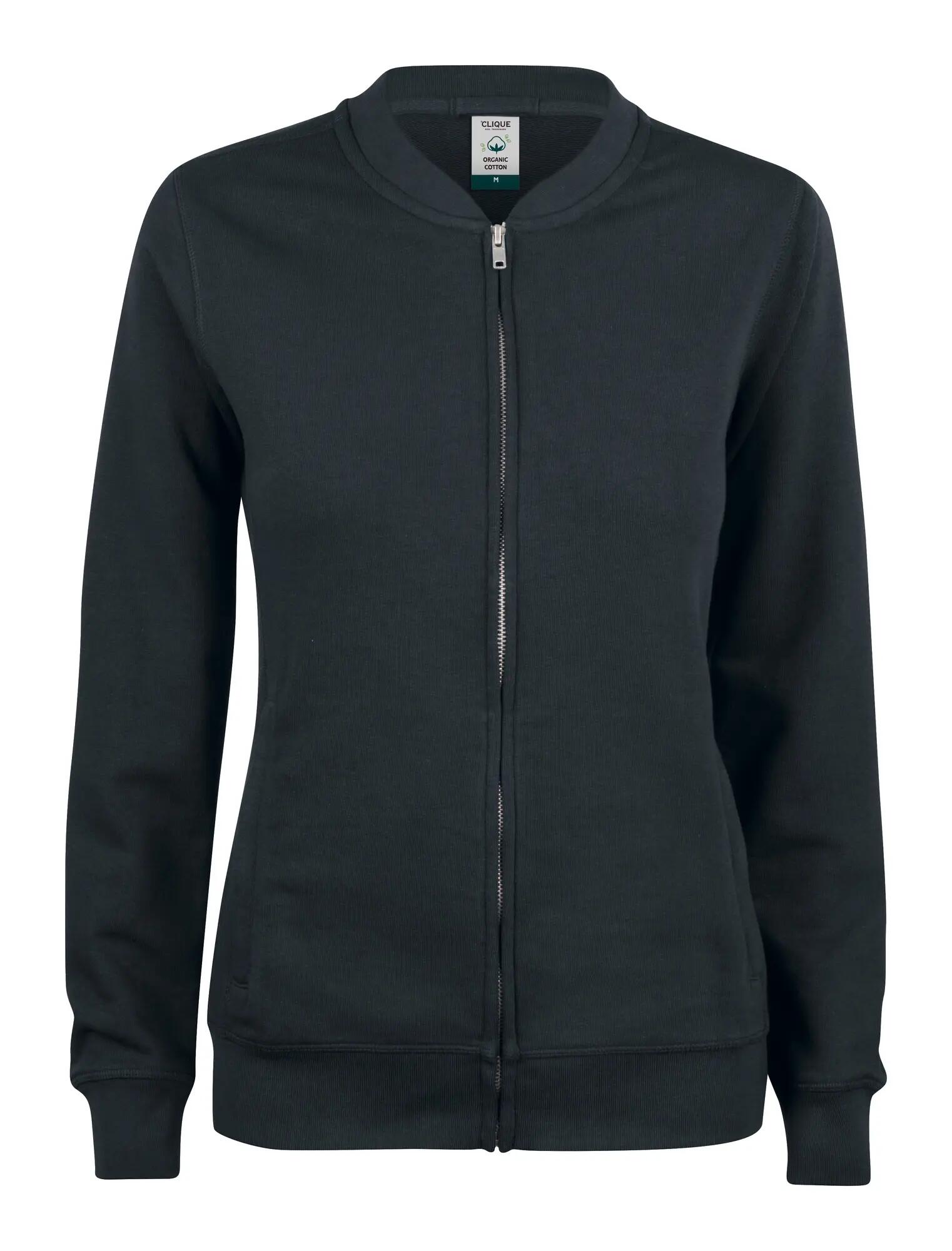 clique Premium OC Cardigan Damski z bawełny organicznej – black 1/4