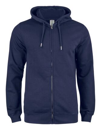 clique Premium OC Hoody Full Zip aus Bio-Baumwolle – dark Marineblau