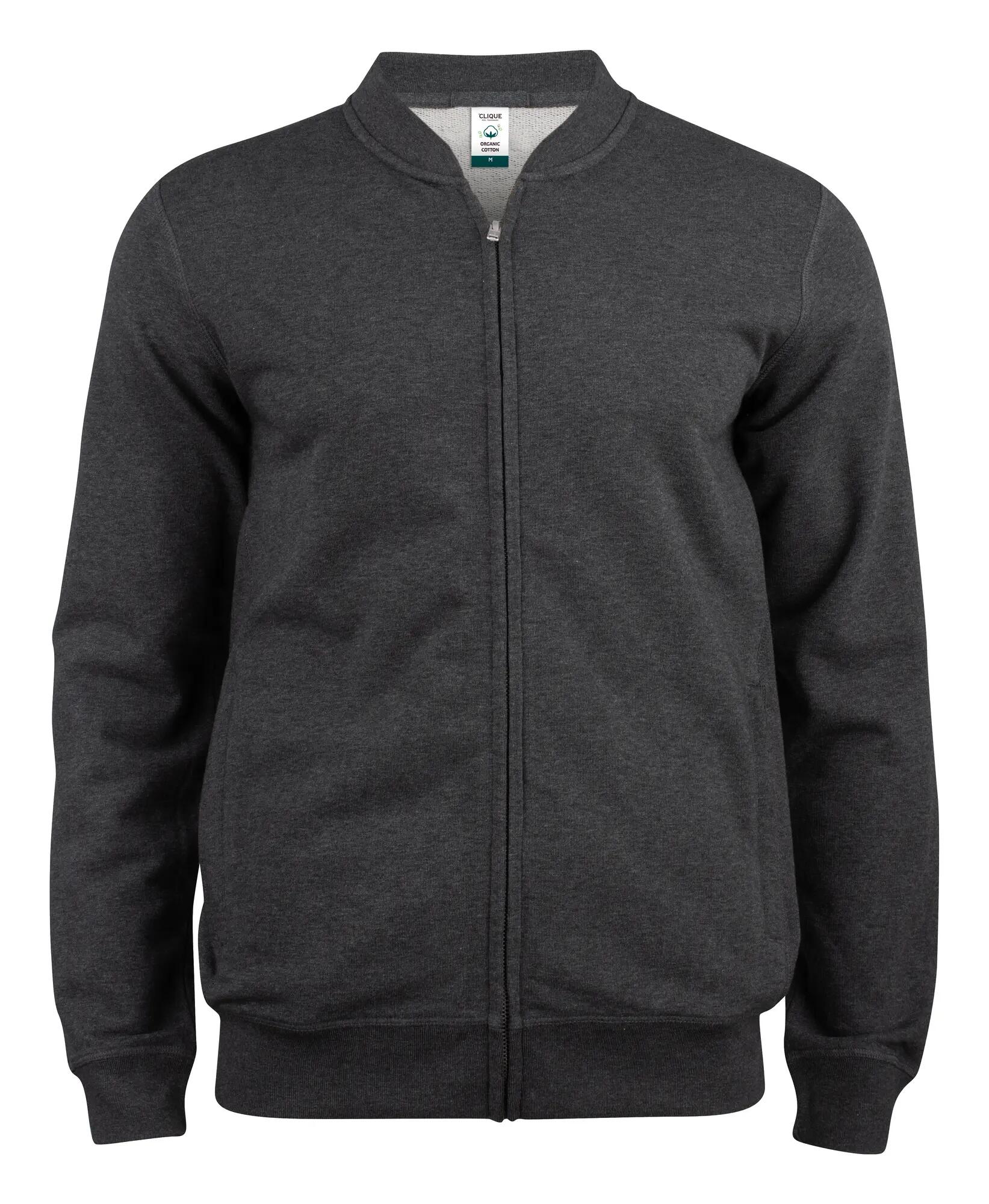clique Premium OC Cardigan met rits van biologisch katoen en gerecycled 1/4