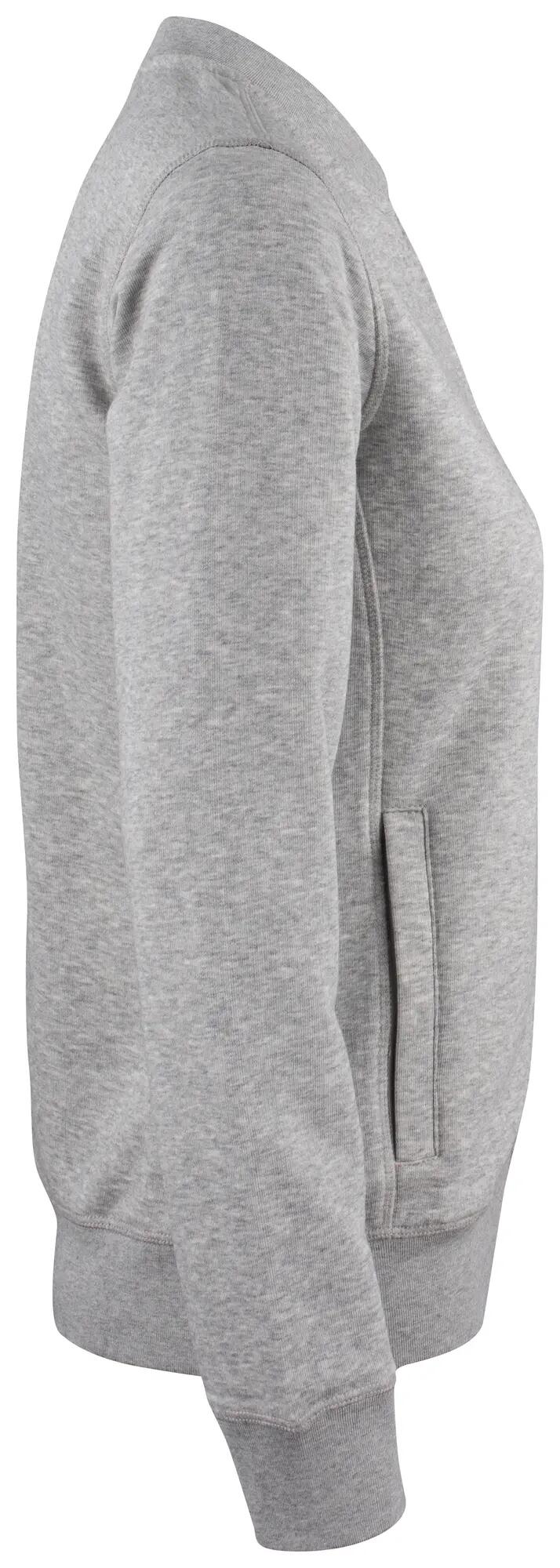 clique Cardigan Premium OC Mulher em algodão orgânico – grey melange 4/4