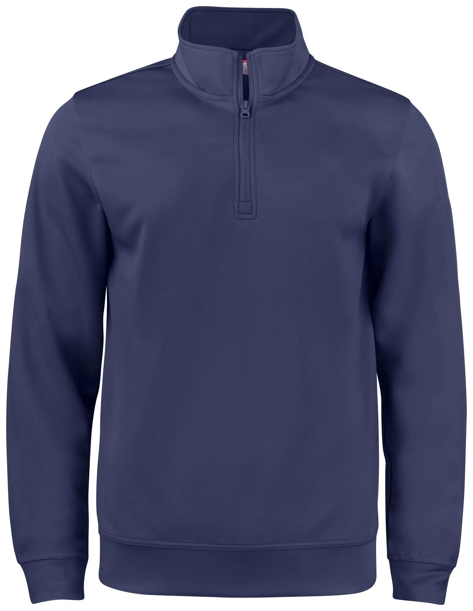 clique Basic Active Half Zip Junior polyester spun dyed - Dark navy 1/4