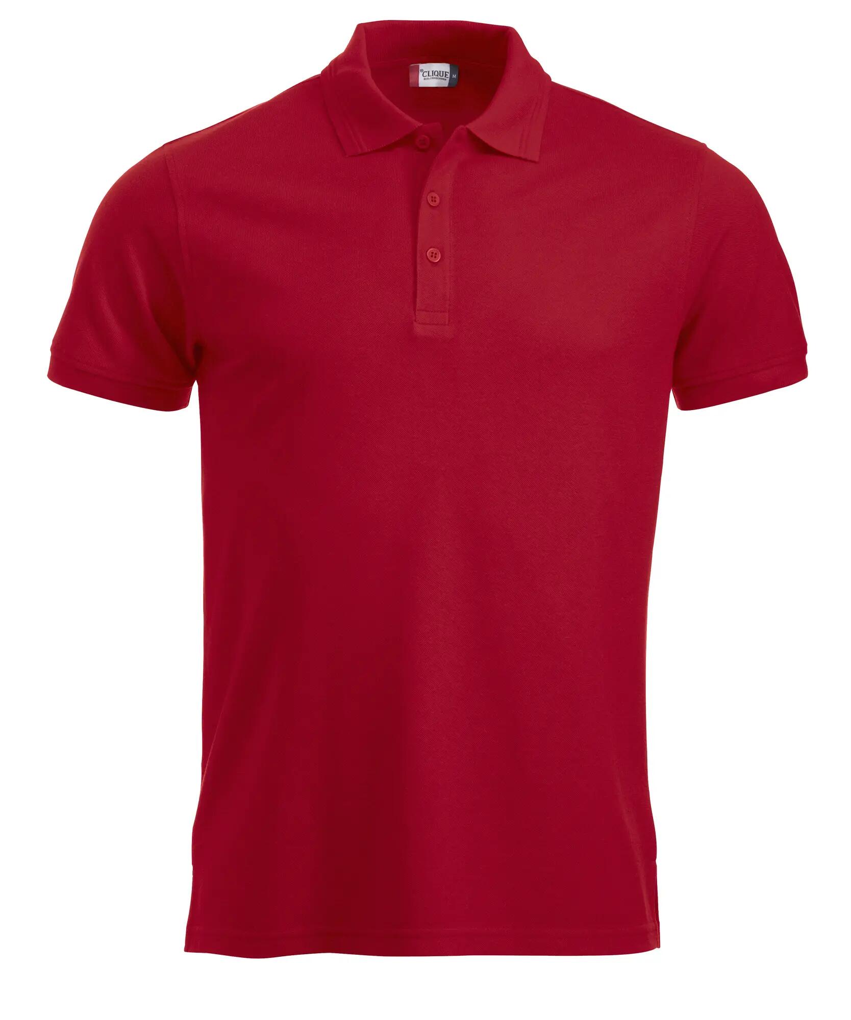 clique Polo Manhattan vermelho com riscas jacquard na gola – red 1/4