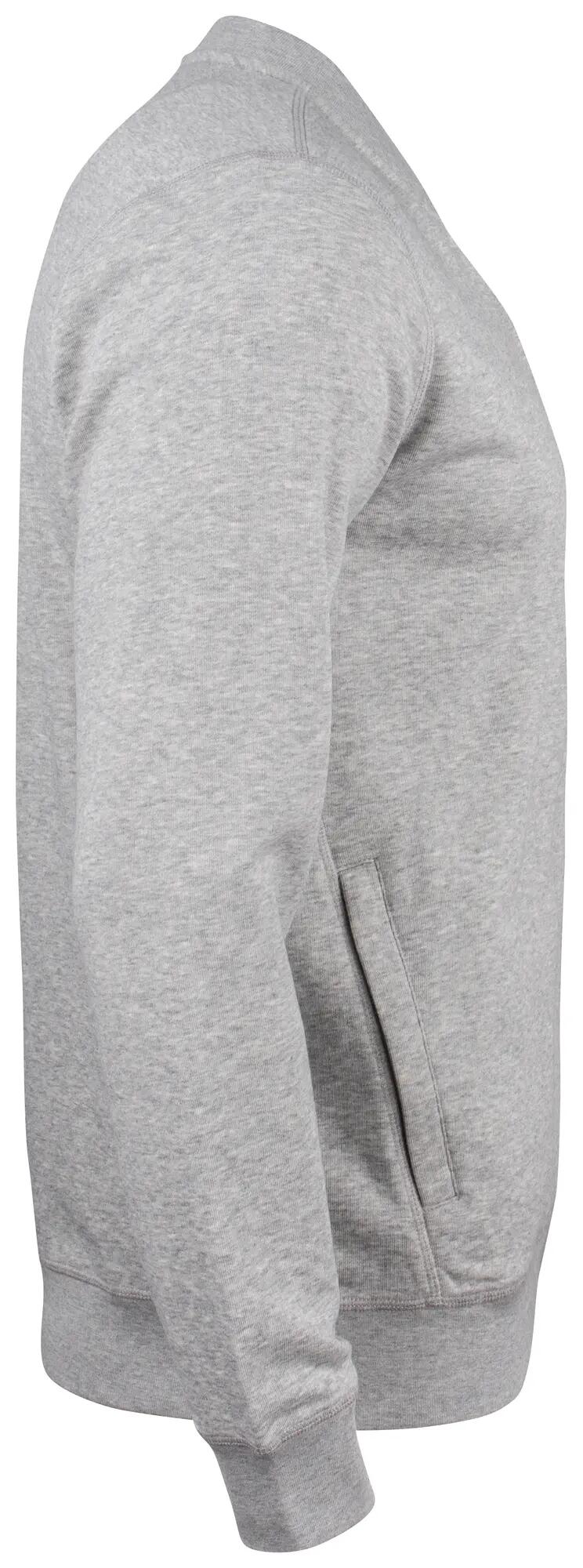clique Premium OC Cardigan com fecho em algodão orgânico – grey melange 4/4