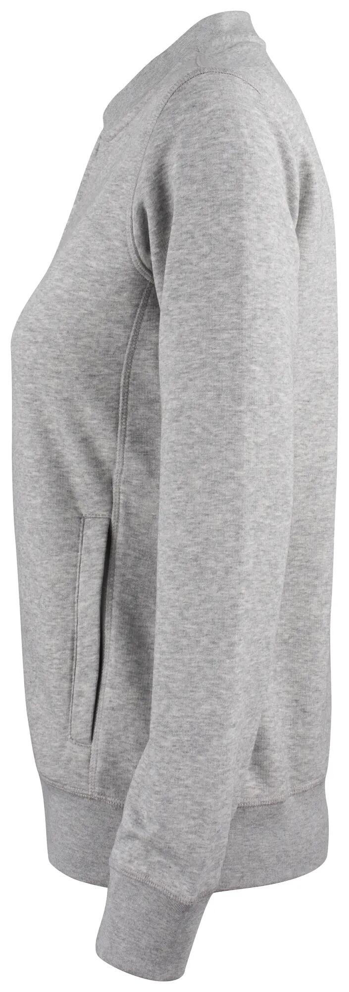clique Cardigan Premium OC Mulher em algodão orgânico – grey melange 3/4