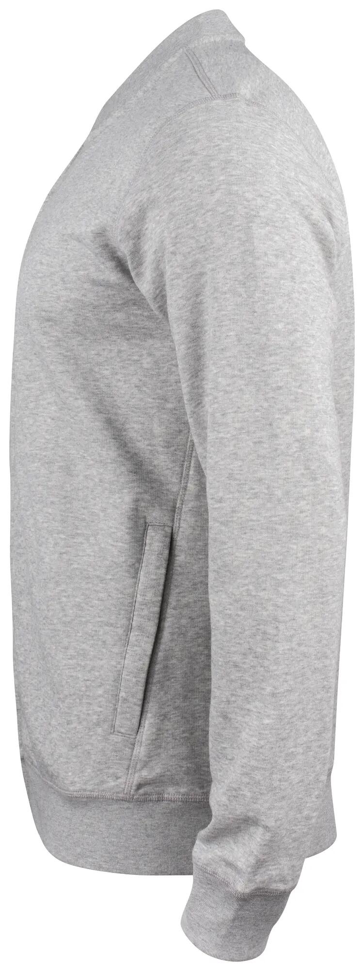 clique Premium OC Cardigan com fecho em algodão orgânico – grey melange 3/4