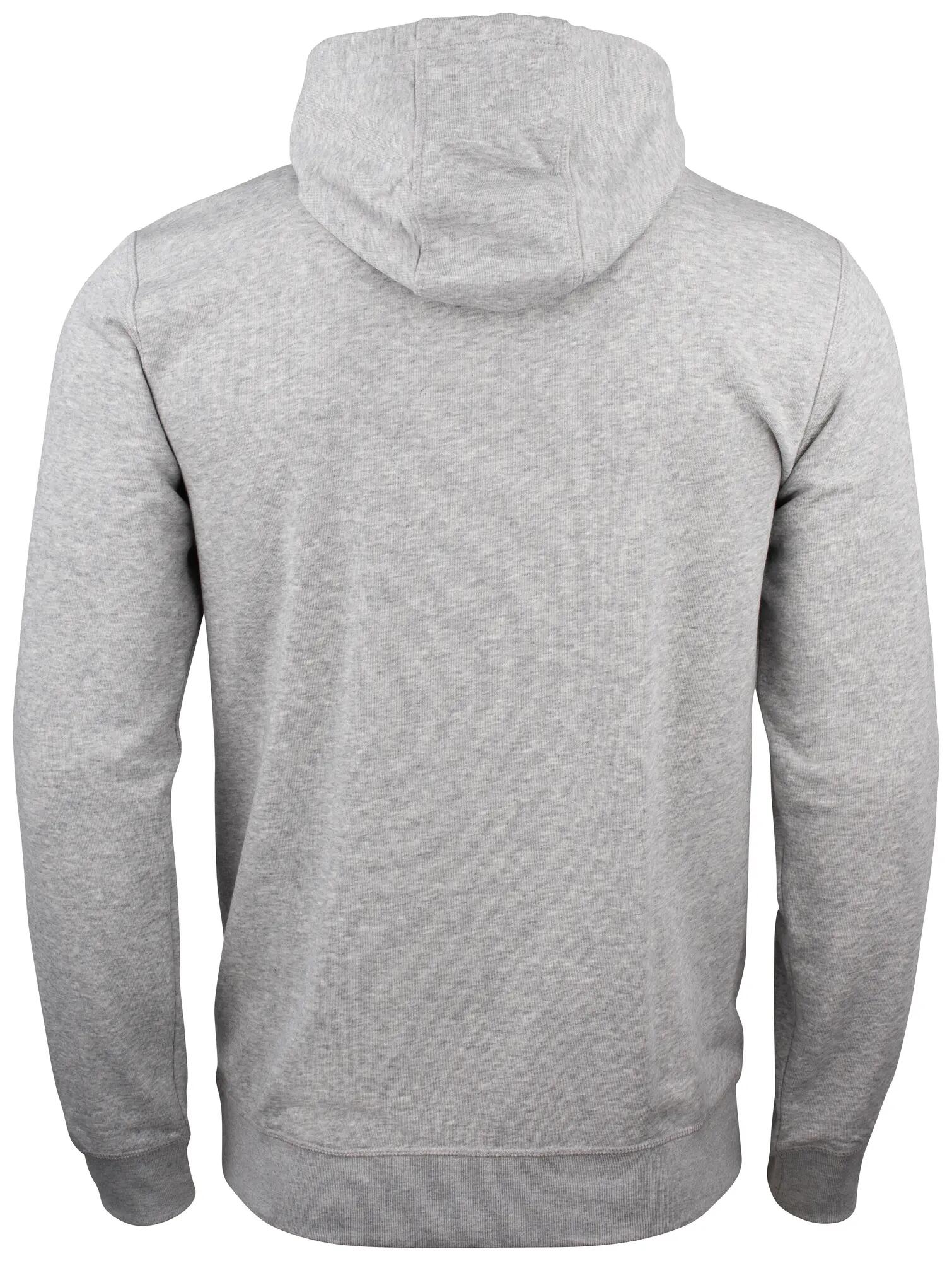 clique Premium OC Hoody – hoodie em algodão orgânico misto – grey melange 2/4