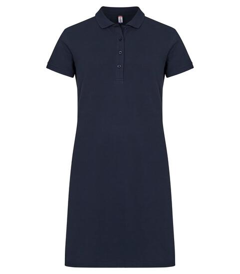 clique Marietta Polo-Kleid aus 100% Baumwolle – Dark Marineblau