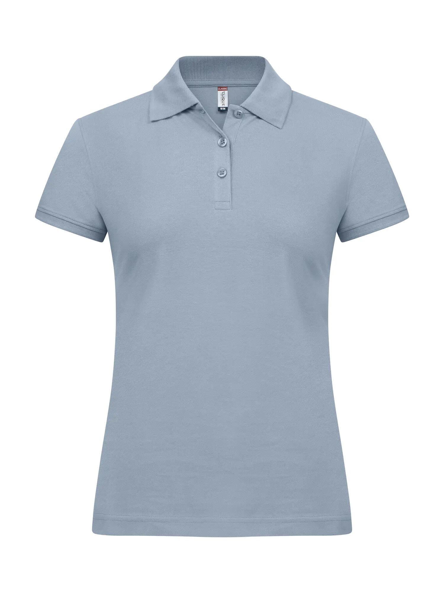 clique Classic Marion S/S Polo Damen — moderne Passform, Baumwolle – Soft Blue 1/4