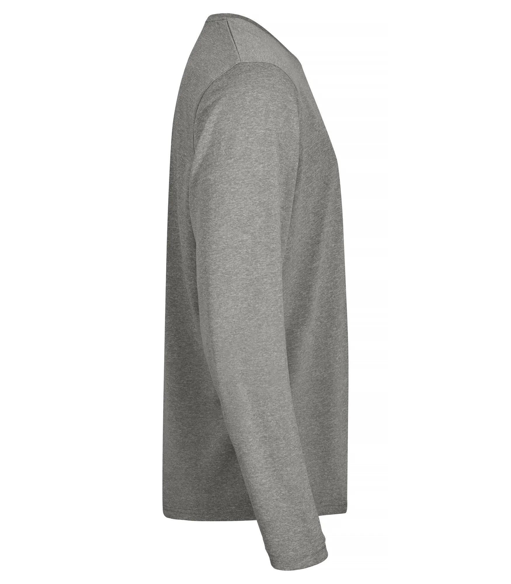 clique Basic Active-T L/S – Grey Melange 4/4