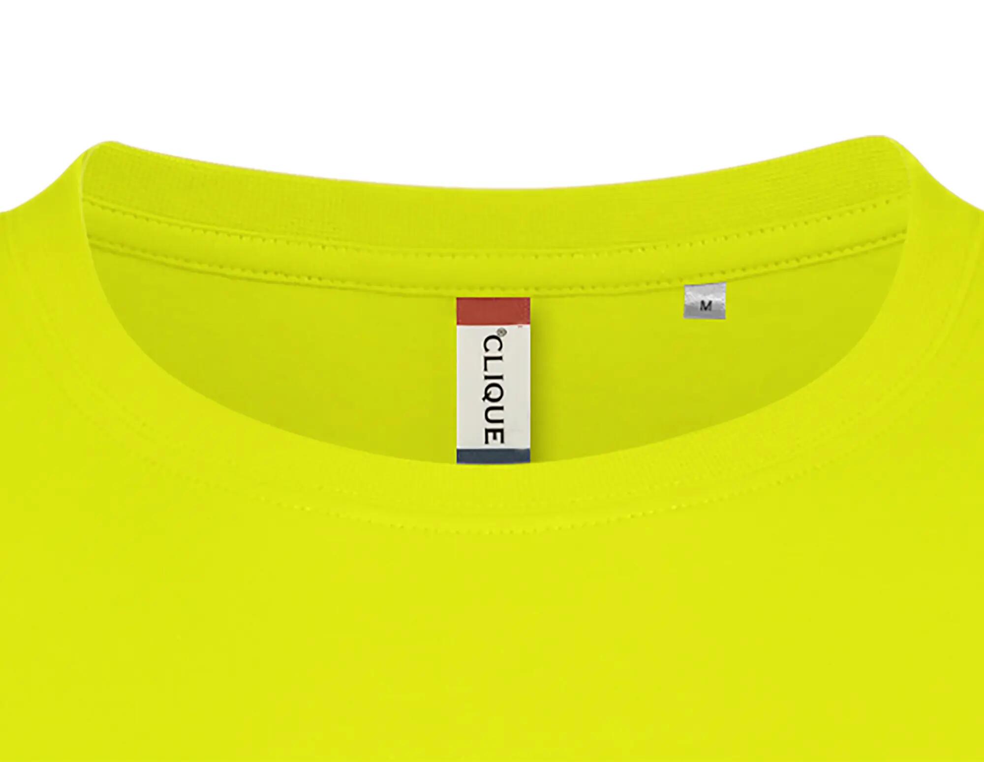 clique Basic-T T-shirt homem algodão corte ajustado – visibility green 5/5