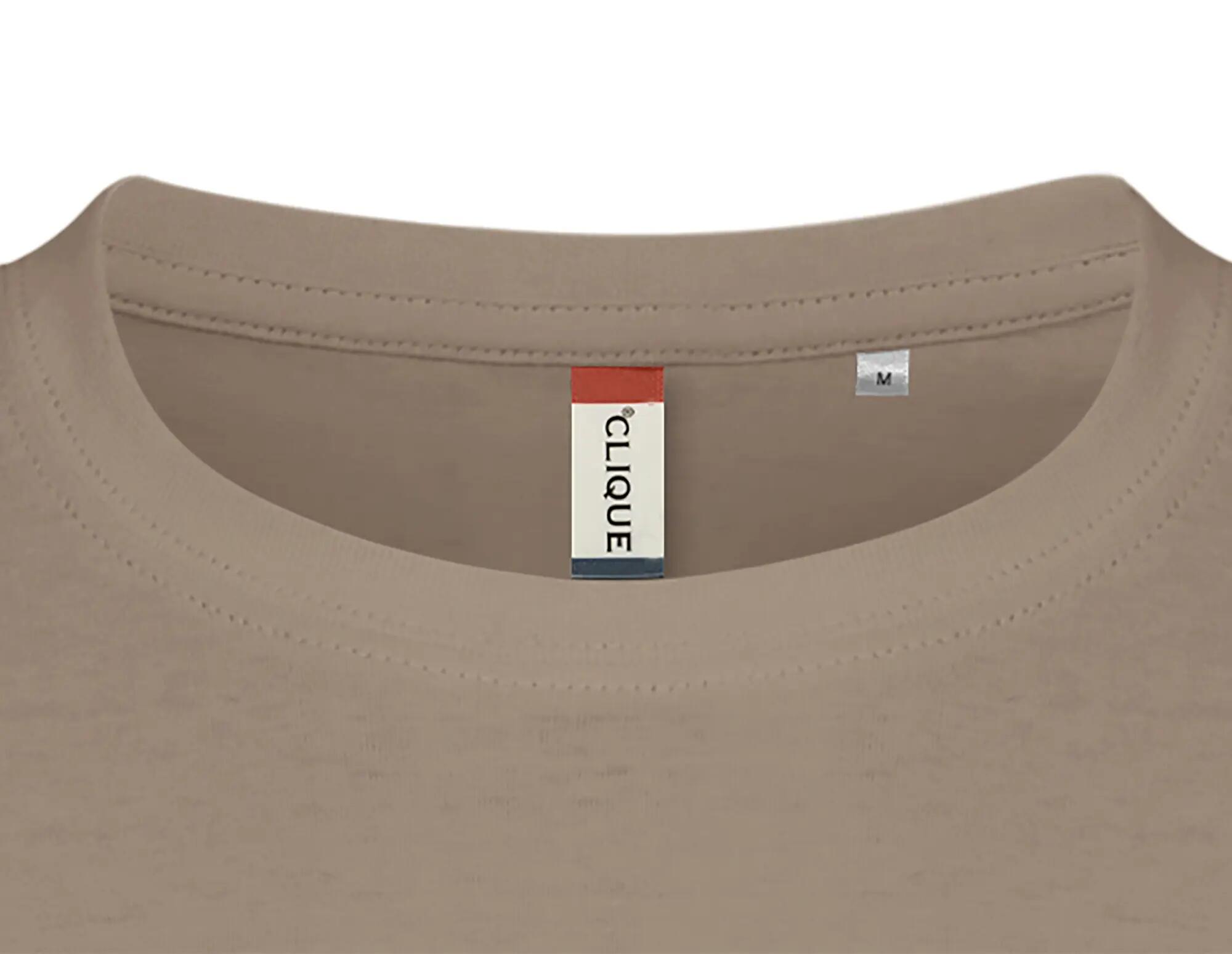 clique Basic-T T-shirt homem corte mais justo – caffe latte 5/5