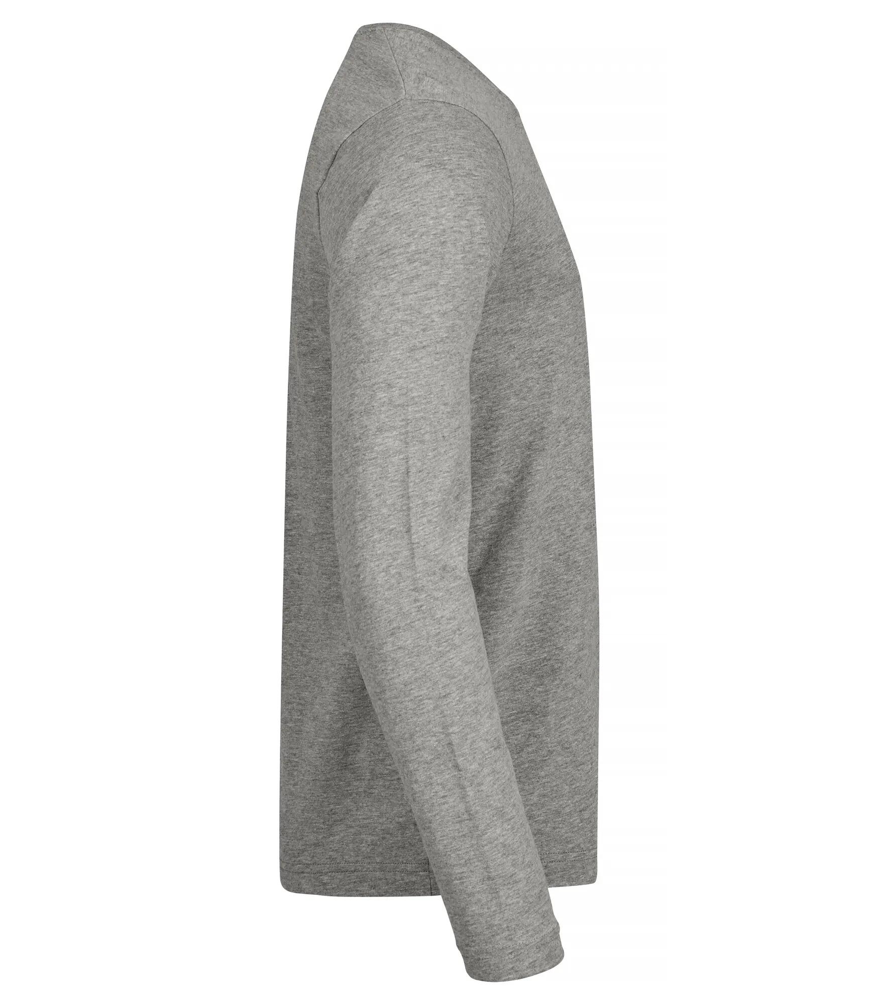 clique Premium Fashion-T L/S – T-shirt manches longues premium – Grey Melange 4/4