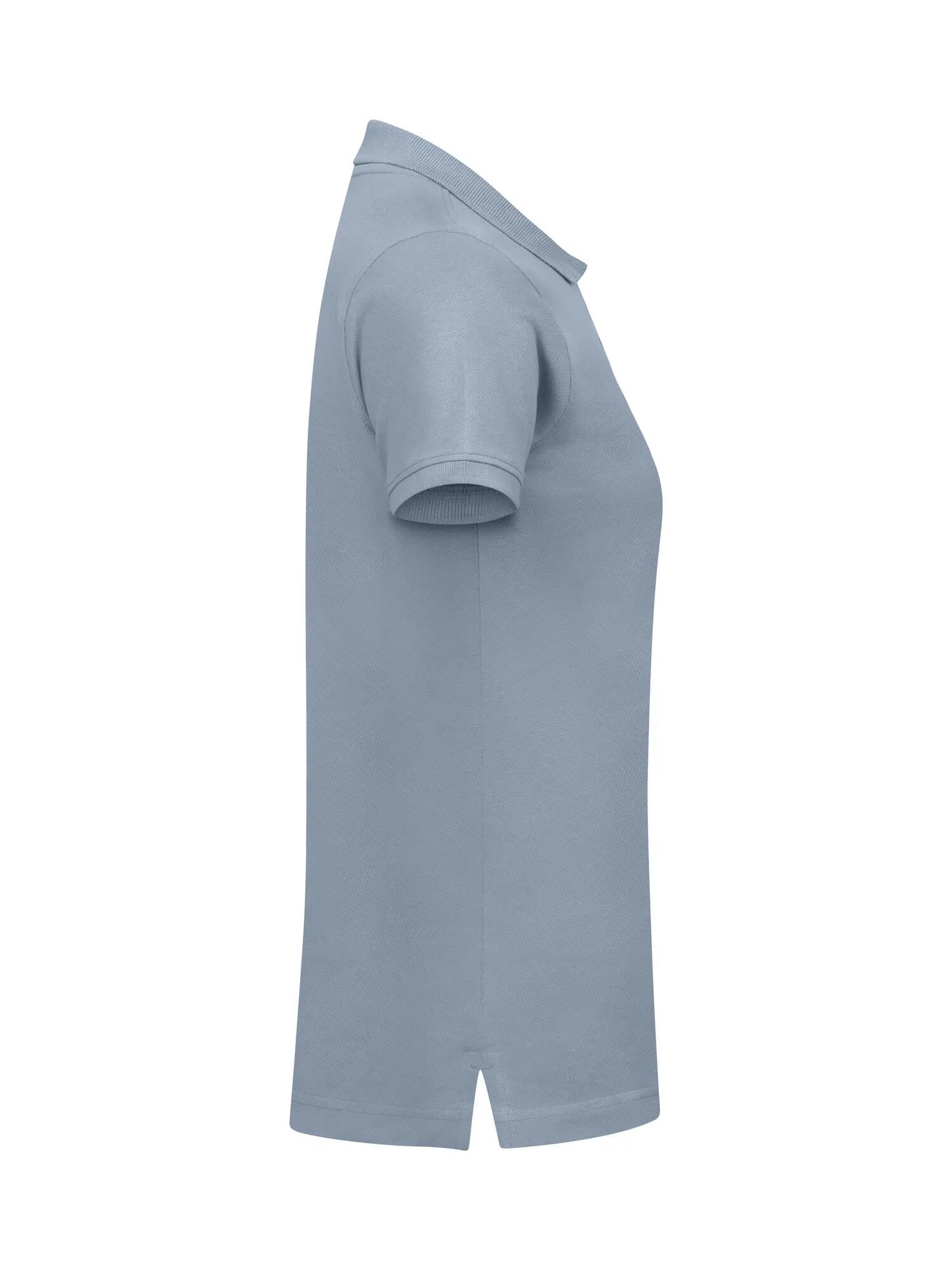 clique Classic Marion S/S Polo Damen — moderne Passform, Baumwolle – Soft Blue 4/4