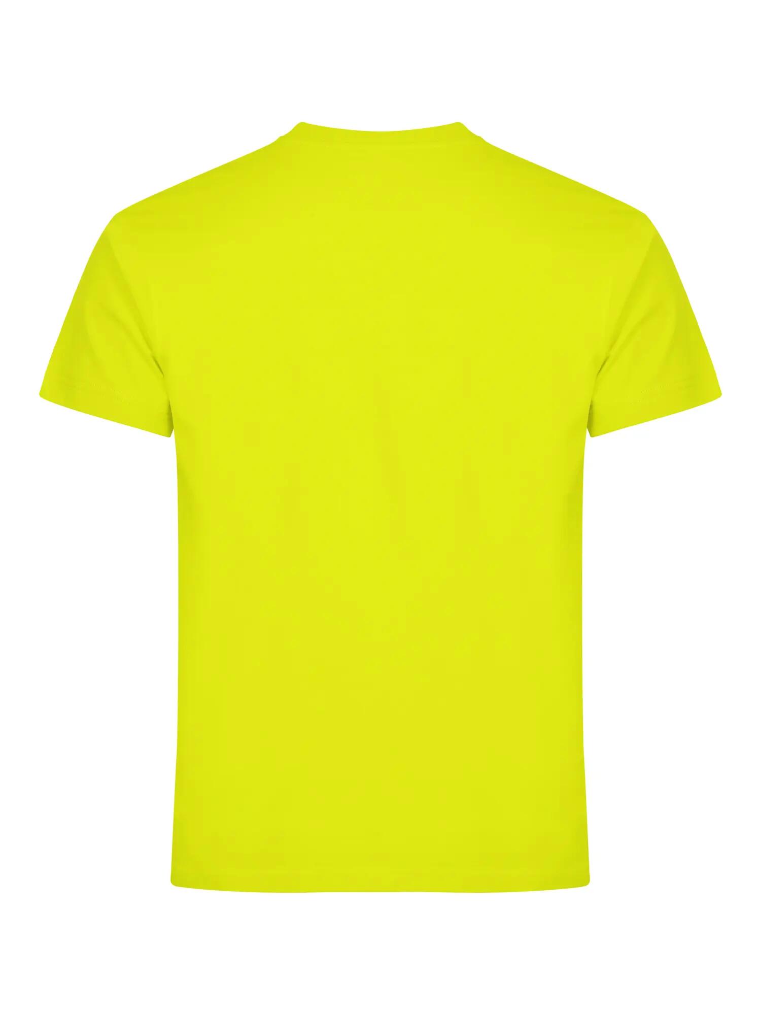 clique Basic-T T-shirt homem algodão corte ajustado – visibility green 4/5