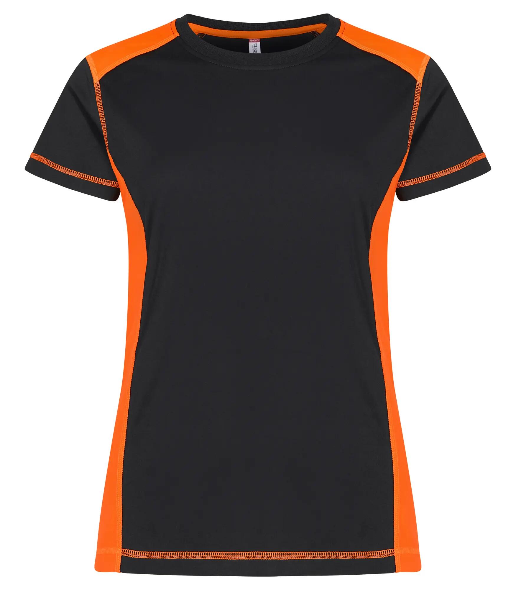 clique Ambition-T Women — Damen-T-Shirt mit hoher Sichtbarkeit – Visib Orange 1/4