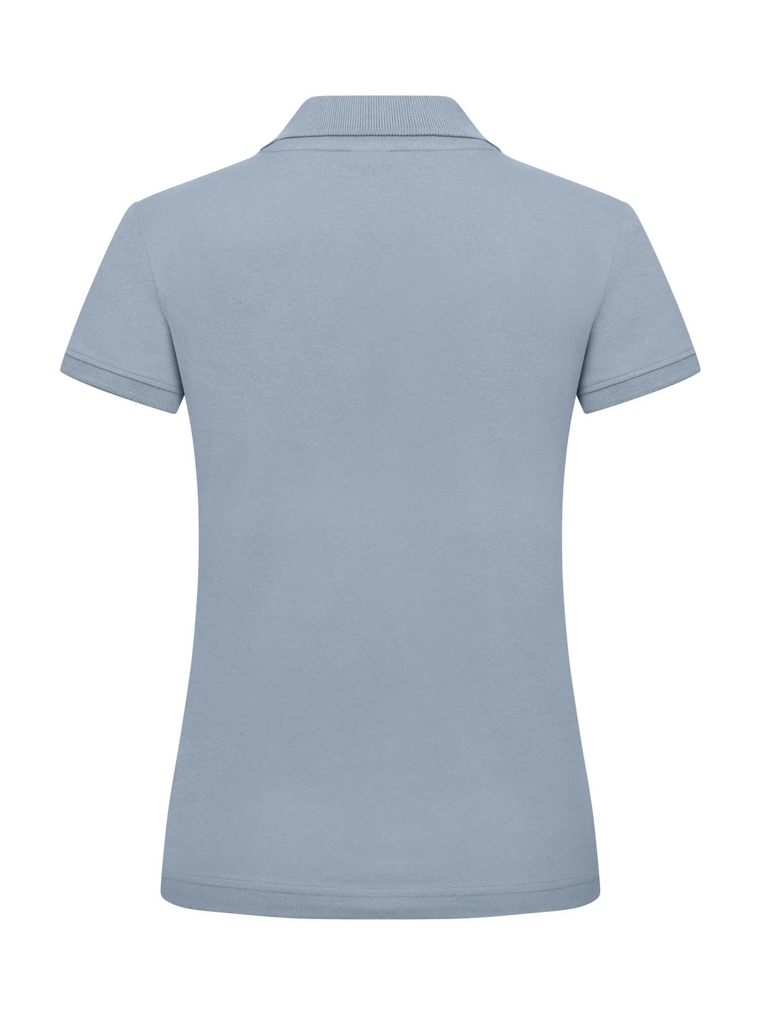 clique Classic Marion S/S Polo Damen — moderne Passform, Baumwolle – Soft Blue 3/4