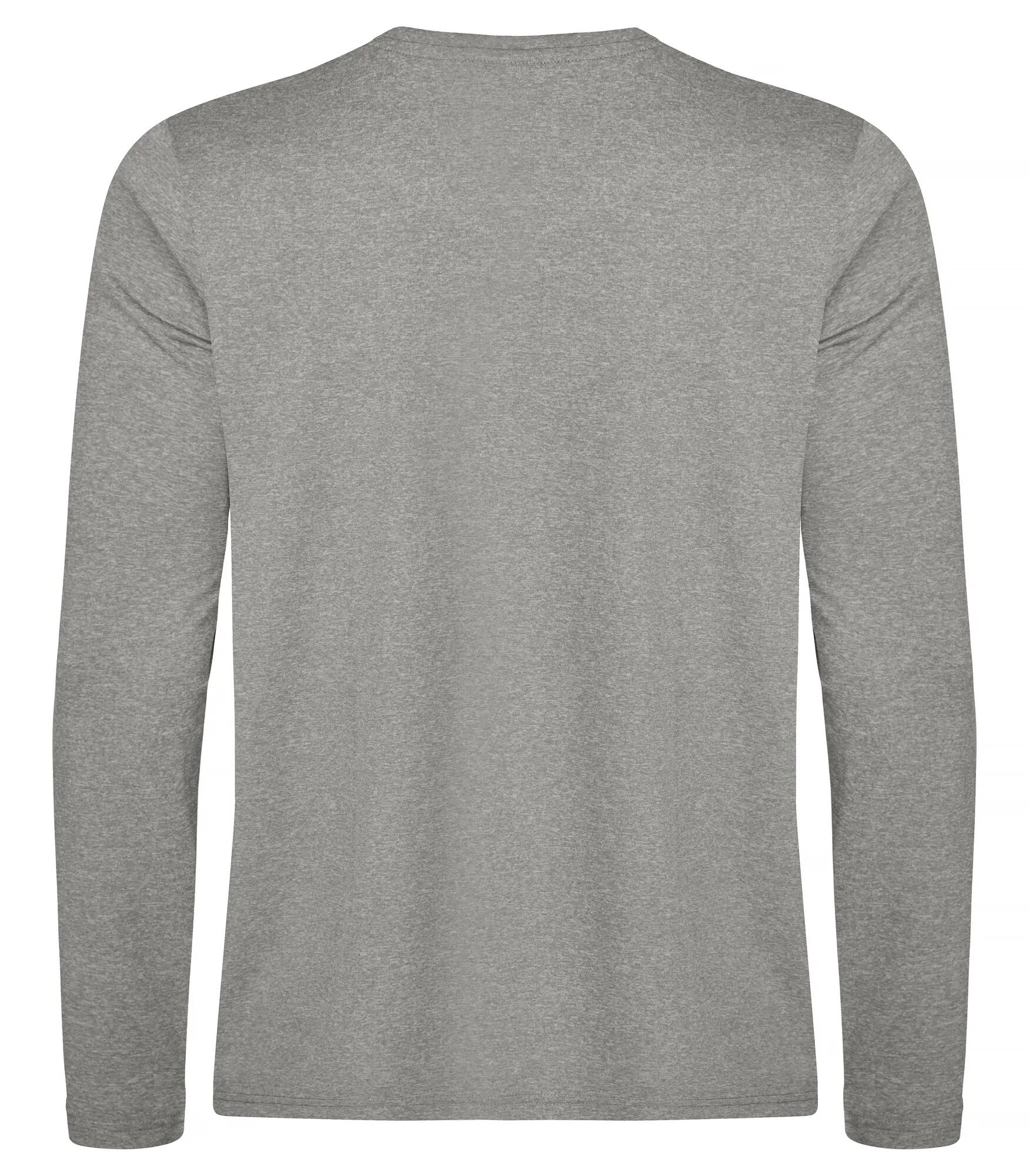 clique Basic Active-T L/S – Grey Melange 2/4