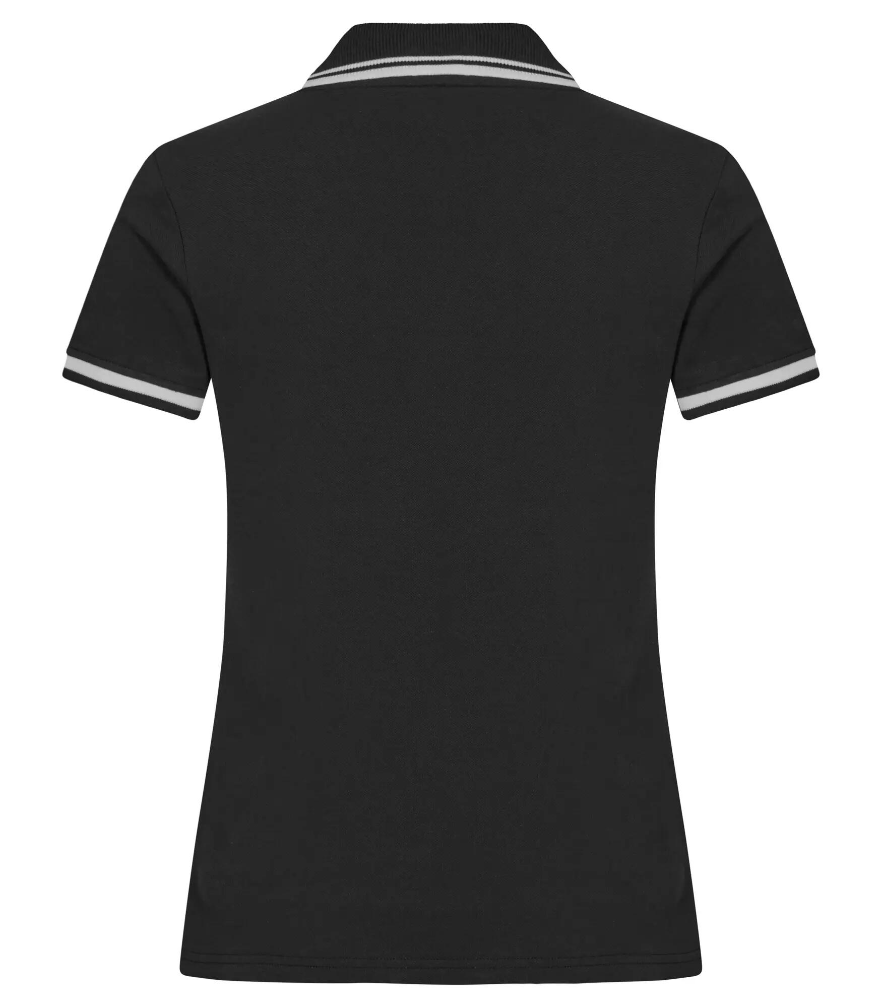 clique Polo Astoria 100% bawełna czarne z kontrastowymi paskami – Black 2/4