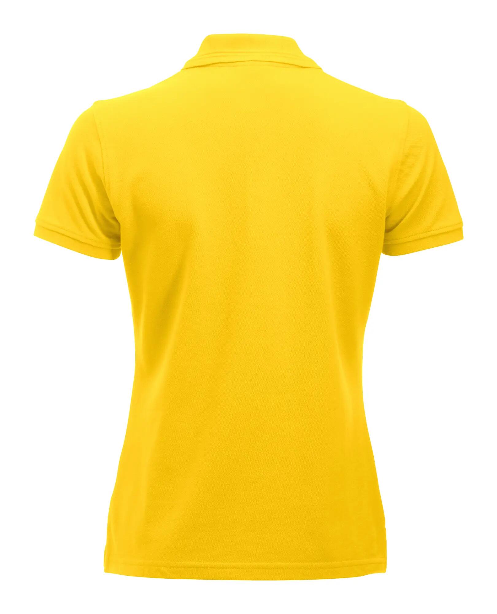 clique Polo mulher Manhattan - riscas jacquard na gola, punhos canelados – lemon 2/4