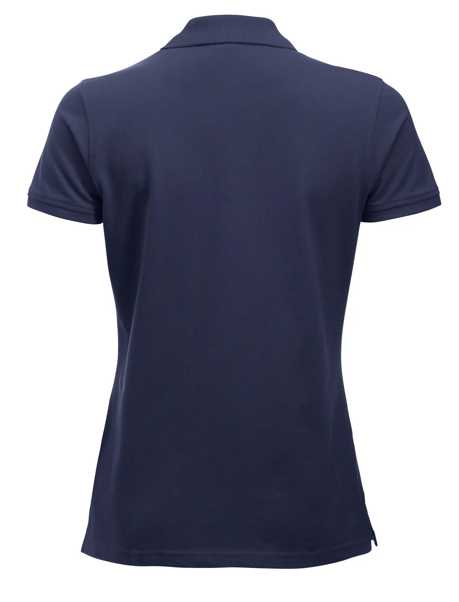 clique Classic Marion S/S Polo em algodão, corte moderno – dark navy 2/4