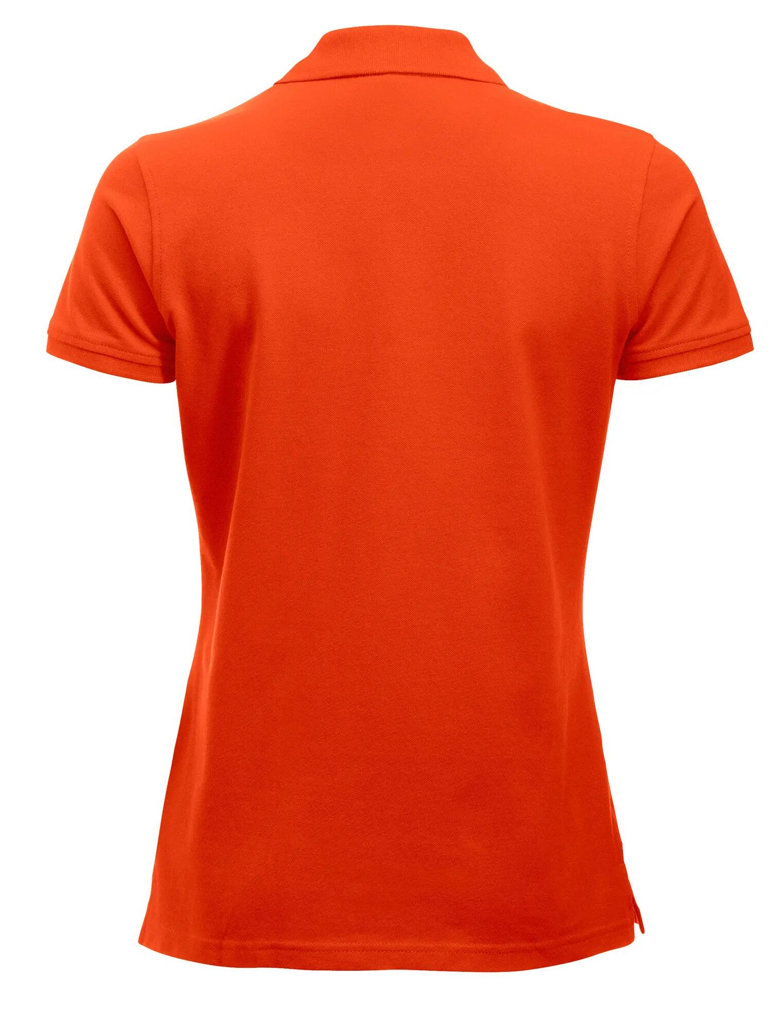 clique Classic Marion S/S polo mujer algodón corte moderno – blood orange 2/4