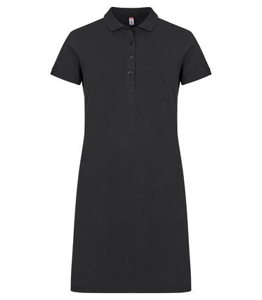 clique Polo-Kleid Marietta aus 100% Baumwolle schwarz – Black