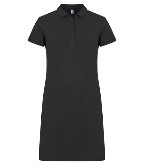 clique Polo-Kleid Marietta aus 100% Baumwolle schwarz – Black