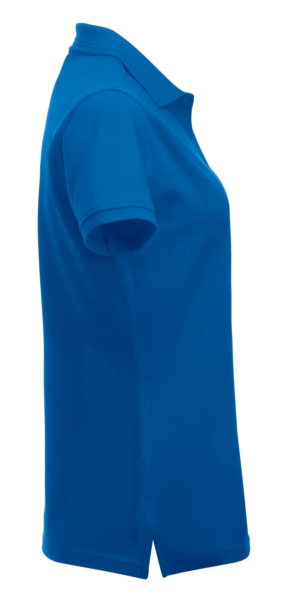 clique Polo Mulher Manhattan com riscas jacquard — royal blue 4/4