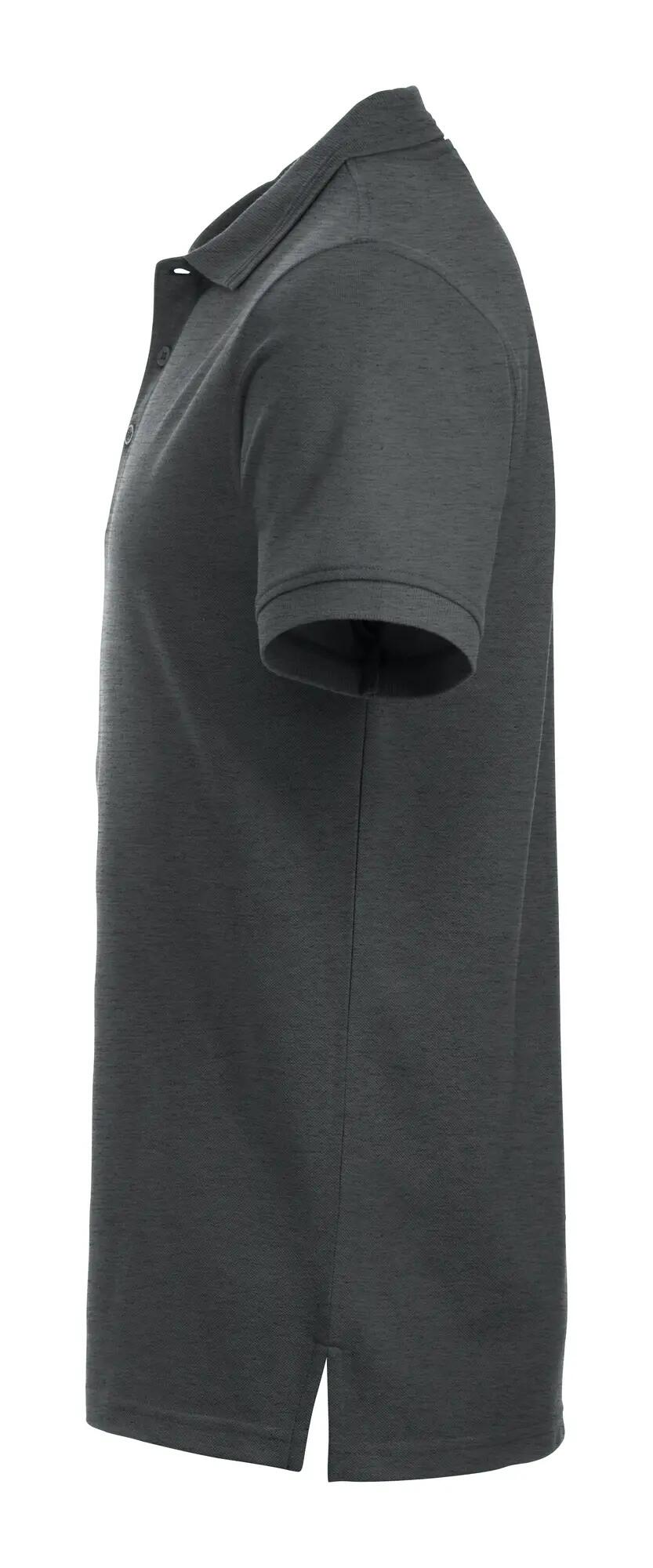 clique Polo Manhattan em anthracite melange com riscas jacquard 4/4