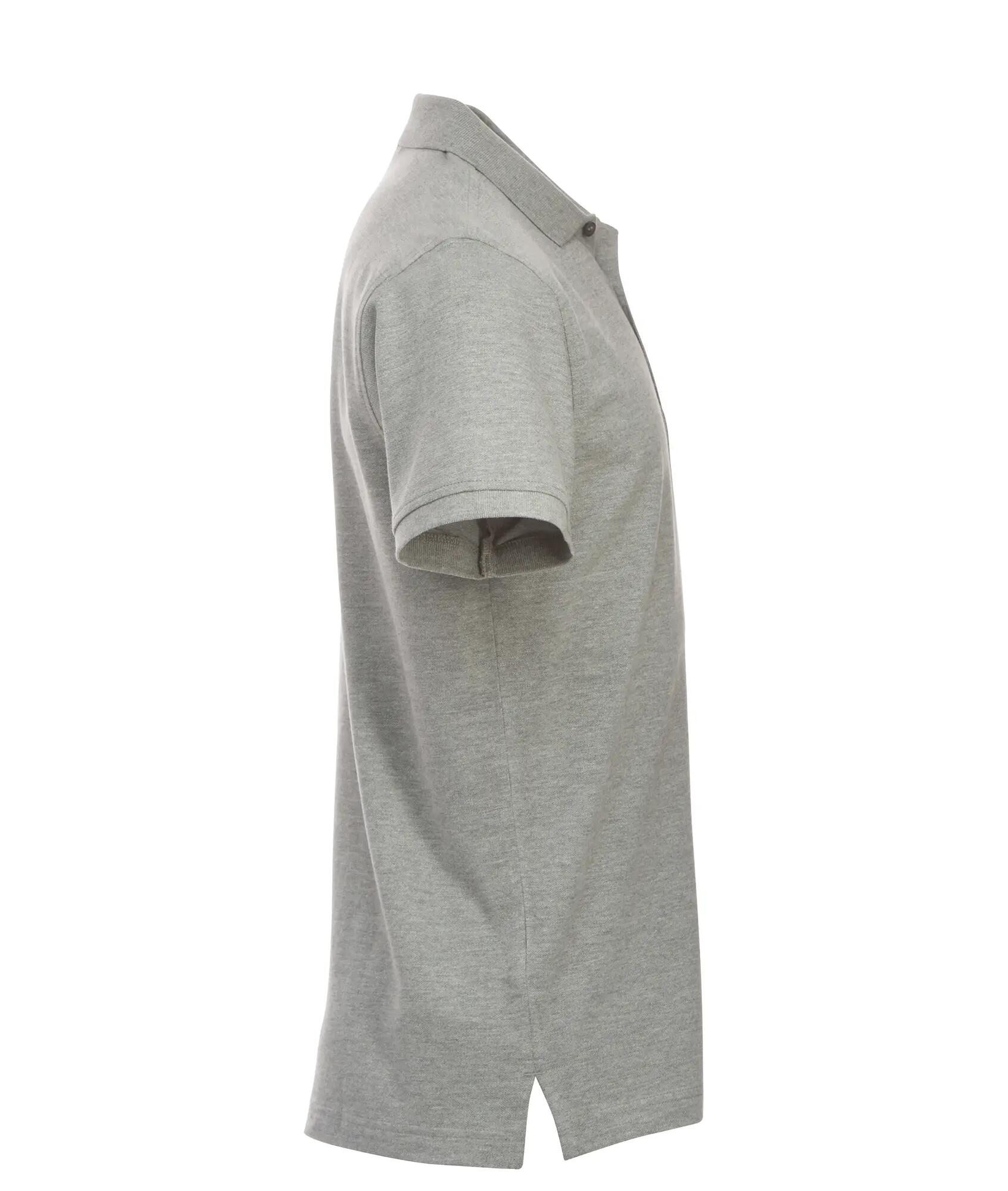 clique Classic Lincoln S/S polo manga curta corte moderno – grey melange 4/4
