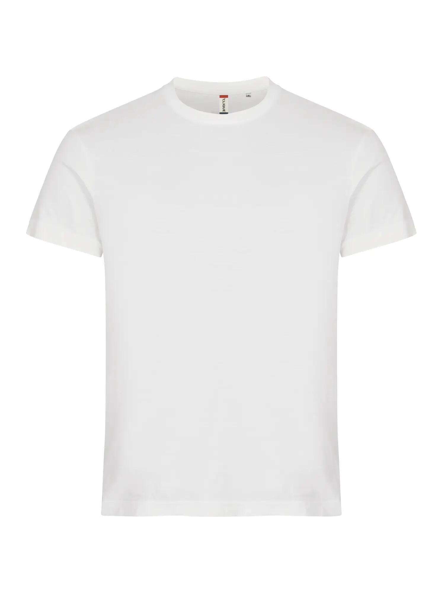 clique Basic-T T-shirt homem em algodão, corte ajustado – Offwhite 1/5