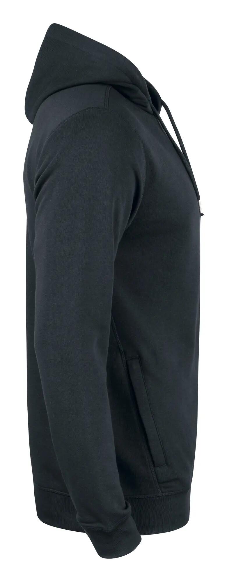 clique Premium OC Hoody – sweat com capuz em algodão orgânico – black 4/4