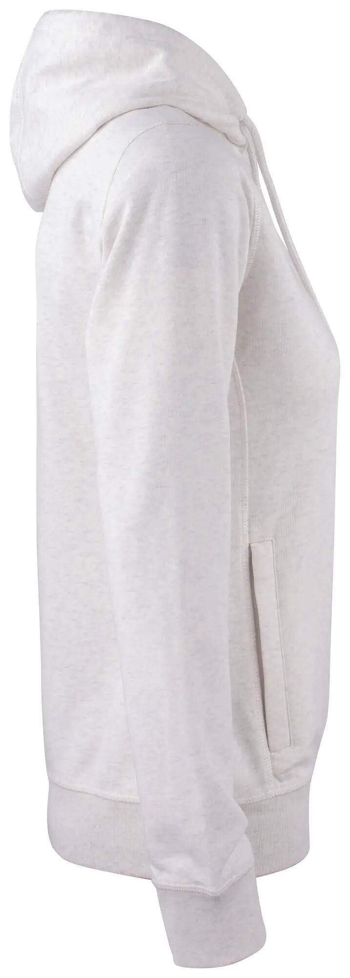 clique Premium OC Hoody Women van biologische katoenmix – nature melange 4/4