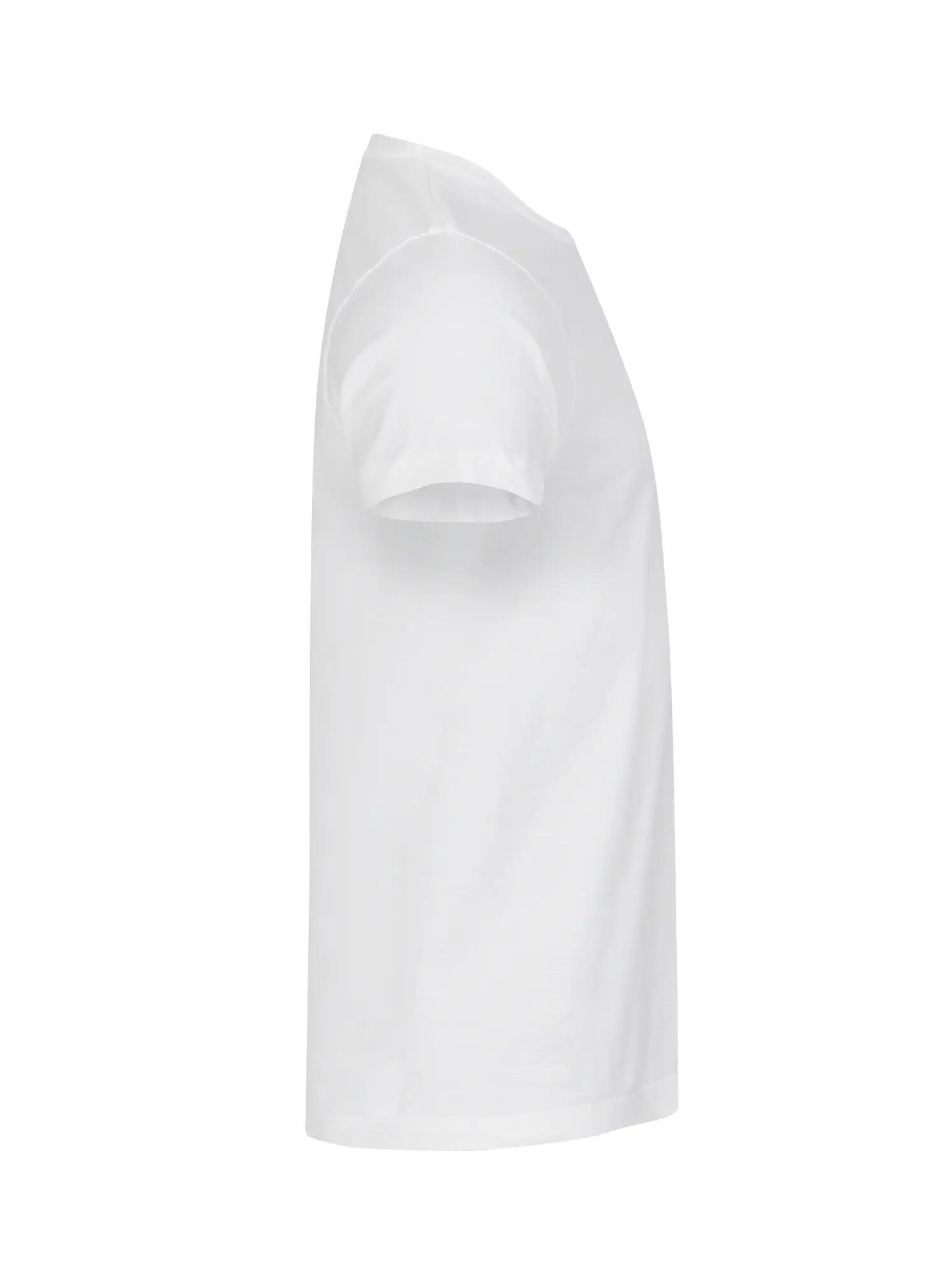 clique Basic-T T-shirt homem em algodão, corte ajustado – Offwhite 5/5